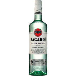 Bacardi Carta Blanca 37,5%, 100 cl