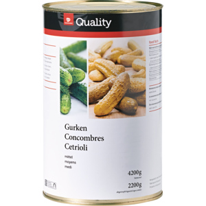 Quality Gurken mittel, 3 x 4,2 kg