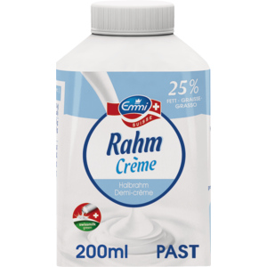 Emmi Halbrahm 25%, pasteurisiert, 8 x 2 dl