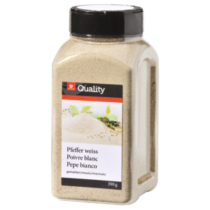 Quality Pfeffer weiss gemahlen, 390 g Quality Pfeffer weiss gemahlen, 390 g