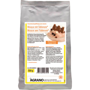 Agrano Mousse mit Toblerone Milch, Beutel zu 500 g Agrano Mousse mit Toblerone Milch, Beutel zu 500 g