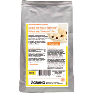 Agrano Mousse mit weisser Toblerone, 500 g Agrano Mousse mit weisser Toblerone, 500 g