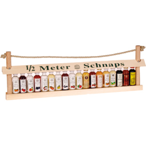1/2 Meter Schnaps in Holzträger 27%, 36 cl