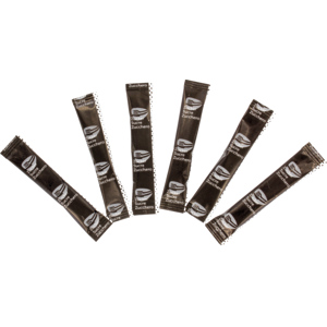 Quality Zucchero in stick nero, 1000 x 5 g