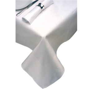 Tischdecke Baumwolle 140 x 180 cm weiss