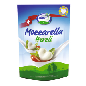 Züger Mozzarella, Herzli, 5 x 130 g