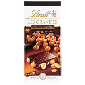 Lindt Les Grandes Noisettes Noir, 3 x 150 g
