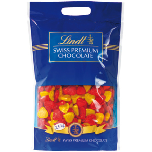 Lindt Herzli gold/rot, Sack zu 2,5 kg Lindt Herzli gold/rot, Sack zu 2,5 kg