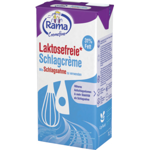 Rama Cremefine Schlagcrème 31%, laktosefrei, 8 x 1 l