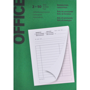 Office Bestell-und Lieferscheine A6 Pack zu 2 x 50 Blatt Office Bestell-und Lieferscheine A6 Pack zu 2 x 50 Blatt
