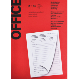 Office Lieferscheine / Gutschriften und Rechnung Pack zu 2 x 50 Blatt Office Lieferscheine / Gutschriften und Rechnung Pack zu 2 x 50 Blatt