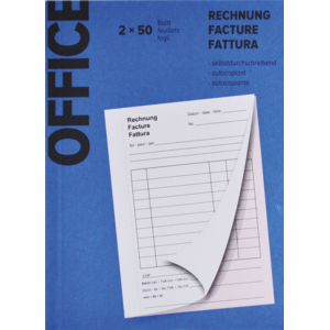 Office Rechnungen A5 Pack zu 2 x 50 Blatt Office Rechnungen A5 Pack zu 2 x 50 Blatt