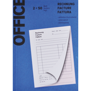 Office Rechnungen A6 Pack zu 2 x 50 Blatt Office Rechnungen A6 Pack zu 2 x 50 Blatt