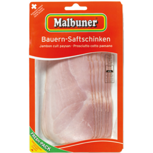 Malbuner Saftschinken geschnitten, ca. 400 g Malbuner Saftschinken geschnitten, ca. 400 g