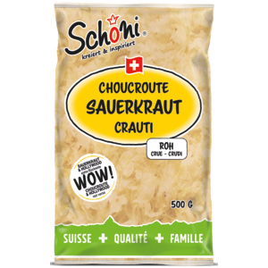 Schöni Sauerkraut roh, Karton zu 10 x 500 g Schöni Sauerkraut roh, Karton zu 10 x 500 g