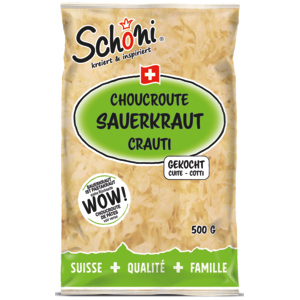Schöni Sauerkraut gekocht, Karton zu 10 x 500 g Schöni Sauerkraut gekocht, Karton zu 10 x 500 g