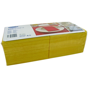 Duni Servietten, 1/8 Falz, 3-lagig, 40 x 40 cm, gelb, 250 St