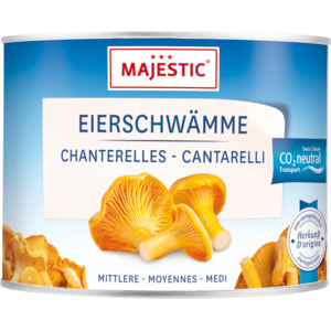 Majestic Eierschwämme mittel, 6 x 200 g Majestic Eierschwämme mittel, 6 x 200 g