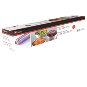 Quality Frischhaltefolie, Dispenser, PVC, 45 cm x 300 m, 7 µm