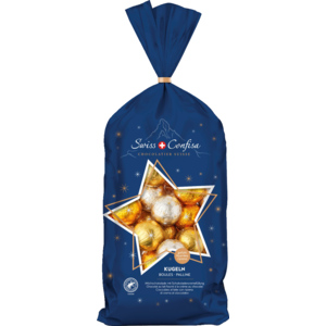 Swiss Confisa Milch Kugeln gefüllt, Schokoladencreméfüllung, 750 g Swiss Confisa Milch Kugeln gefüllt, Schokoladencreméfüllung, 750 g