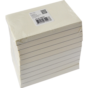 Notizblock weiss Pack zu 10 Stück x 100 Blatt