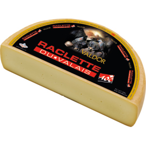 Valdor Raclette AOP Bagnes 98, 1/2 Laib ca. 2,5 kg Valdor Raclette AOP Bagnes 98, 1/2 Laib ca. 2,5 kg
