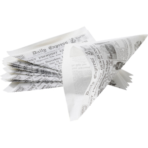 Fish & Chips Tüte 20 x 20 cm Schachtel zu 12 x 100 Stück Fish & Chips Tüte 20 x 20 cm Schachtel zu 12 x 100 Stück