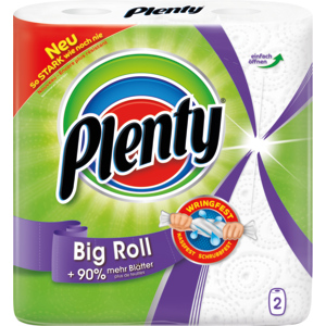 Plenty Haushaltpapier Big Roll, weiss, 86 Blatt, 9 x 2 Rl