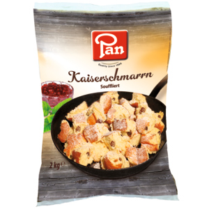 Pan Kaiserschmarrn souffliert, tiefgekühlt, 2 kg Pan Kaiserschmarrn souffliert, tiefgekühlt, 2 kg