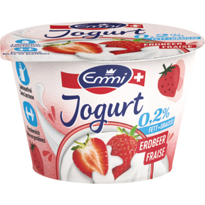 Emmi Suisse Yogourt 0,2% Mini Erdbeer, laktosefrei, 20 x 90 g Emmi Suisse Yogourt 0,2% Mini Erdbeer, laktosefrei, 20 x 90 g