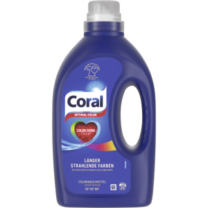 Coral Lessive pour linge délicat Optimal, Color, 2 x 25 le Coral Lessive pour linge délicat Optimal, Color, 2 x 25 le