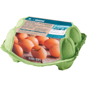 Eier Schweiz, Freiland, 53g+, 6 Stück Eier Schweiz, Freiland, 53g+, 6 Stück