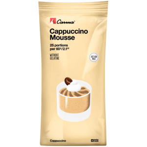 Carma Mousse Cappuccino, ohne Gelatine, mit Milch anwendbar, 25 Portionen, 500 g Carma Mousse Cappuccino, ohne Gelatine, mit Milch anwendbar, 25 Portionen, 500 g