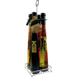 4er Set Oliven Öl & Balsamico mit Gewürzen, 570 ml