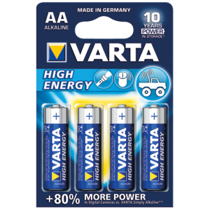 Varta Batterie High Energy AA, 1,5 V, Blister zu 4 Stück Varta Batterie High Energy AA, 1,5 V, Blister zu 4 Stück