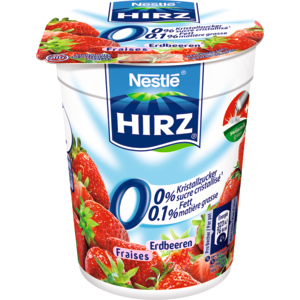 Hirz Jogurt 0,1% Erdbeer, 10 x 180 g
