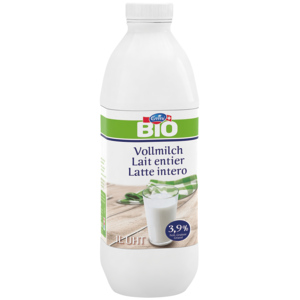 Emmi Bio Vollmilch 3,9%, UHT, 6 x 1 l Emmi Bio Vollmilch 3,9%, UHT, 6 x 1 l