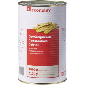 Economy Gurken, längsschnitt, 4 kg Economy Gurken, längsschnitt, 4 kg