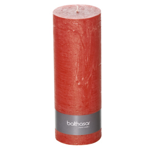 Raureif Kerze, 80 x 220 mm, 110 h, rot Raureif Kerze, 80 x 220 mm, 110 h, rot