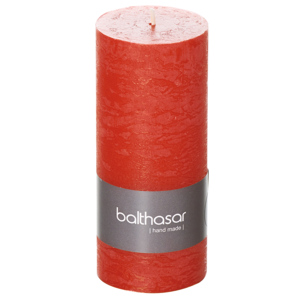 Raureif Kerze, 60 x 140 mm, 50 h, rot Raureif Kerze, 60 x 140 mm, 50 h, rot