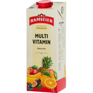 Ramseier Premium 100% Fruchtsaft Multivitamin, 4 x 1 l