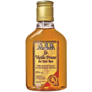Trois Rois Vieille Prune 40% Vol., Flasche zu 50 cl Trois Rois Vieille Prune 40% Vol., Flasche zu 50 cl