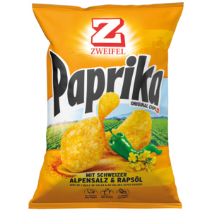 Zweifel Chips Paprika, 20 x 30 g