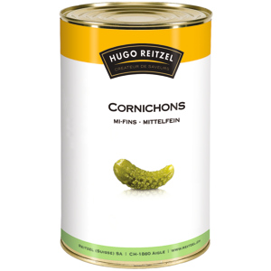 Hugo Reitzel Cornichons, mittelfein, 3 x 4,2 kg Hugo Reitzel Cornichons, mittelfein, 3 x 4,2 kg