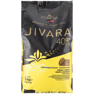 Valrhona Couverture Jivara Bohnen 40%, 3 kg Valrhona Couverture Jivara Bohnen 40%, 3 kg