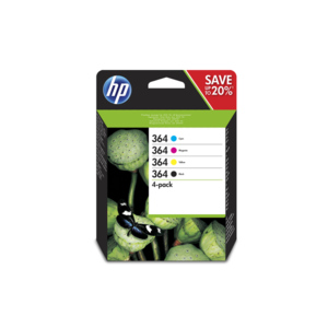 HP Combopack 364 CMYBK N9J73AE, schwarz, cyan, magenta, gelb