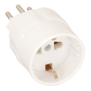 Uebergangsstecker CH-Schuko, schutzgeerdet Uebergangsstecker CH-Schuko, schutzgeerdet
