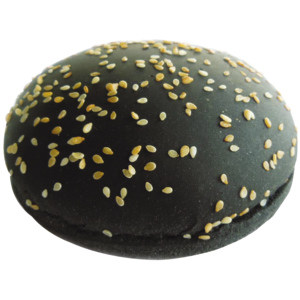 Fortisa Black Burger Bun Sesam, geschnitten, tiefgekühlt, Ø 11 cm, 30 x 83 g Fortisa Black Burger Bun Sesam, geschnitten, tiefgekühlt, Ø 11 cm, 30 x 83 g