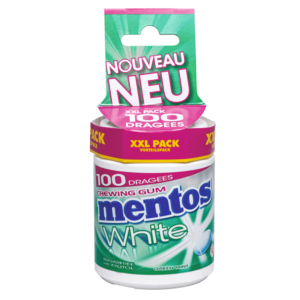 Mentos Gum White Green Mint, 4 x 150 g Mentos Gum White Green Mint, 4 x 150 g
