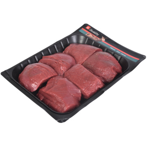 Hirsch Huft Steak, geschnitten, Europa, tiefgekühlt, 7 x 6 x ca. 150 g